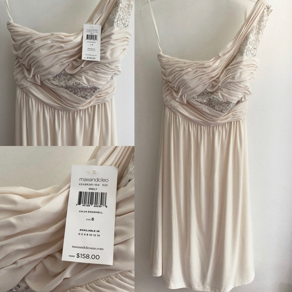 Max & Cleo white cocktail dress